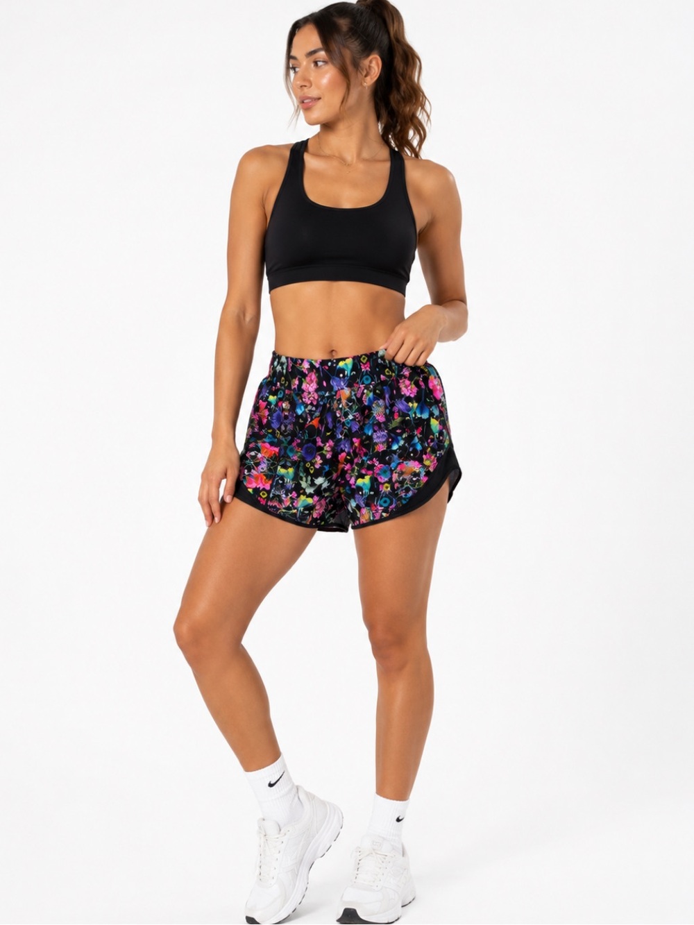 Lululemon Hotty Hot High-Rise Lined Short 4" Flowerscope size‎ 4
